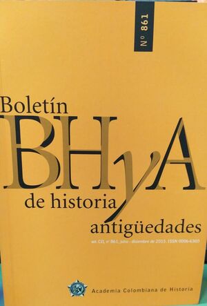 BOLETÍN BH Y A DE HISTORIA Y ANTIGUEDADES NO. 861