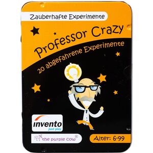 PROFESSOR CRAZY: MAGICAL EXPERIMENTS, 20 MIND-BLOWING TRICKS, METAL BOX, AGE 6+