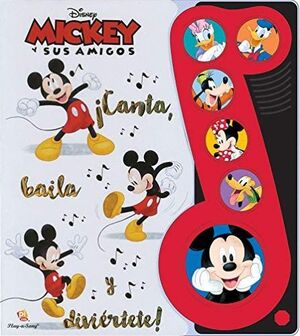 NOTA MUSICAL CON 6 BOTONES - MICKEY SING