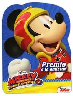 DISNEY LIBRO CON FORMA MICKEY AVENTURAS SOBRE RUEDAS