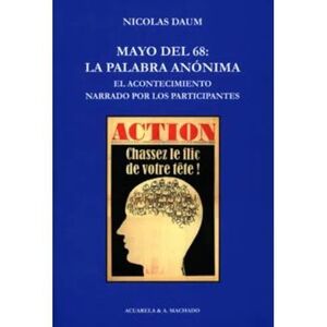 MAYO DEL 68: PALABRA ANÓNIMA.