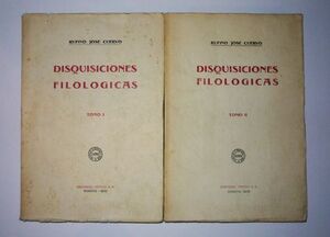 DISQUISICIONES FILOLÓGICAS TOMO I