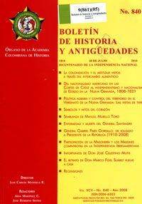 BOLETÍN DE HISTORIA Y ANTIGUEDADES NO. 840