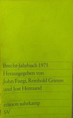 BRECHT- JAHRBUCH 1975