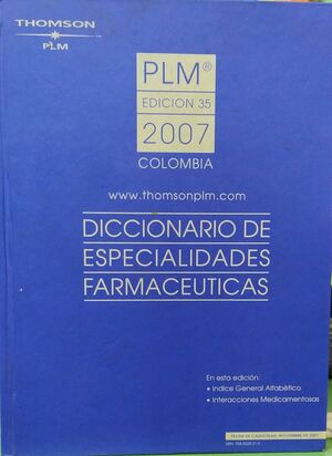 DICCIONARIO DE ESPECIALIDADES FARMACÉUTICAS