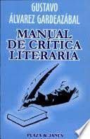 MANUAL DE CRITICA LITERARIA