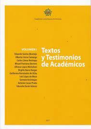 TEXTOS Y TESTIMONIOS DE ACADÉMICOS