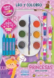 LEO Y COLOREO SUPERPACK- PRINCESAS